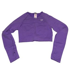 Purple Gymshark Crop Top